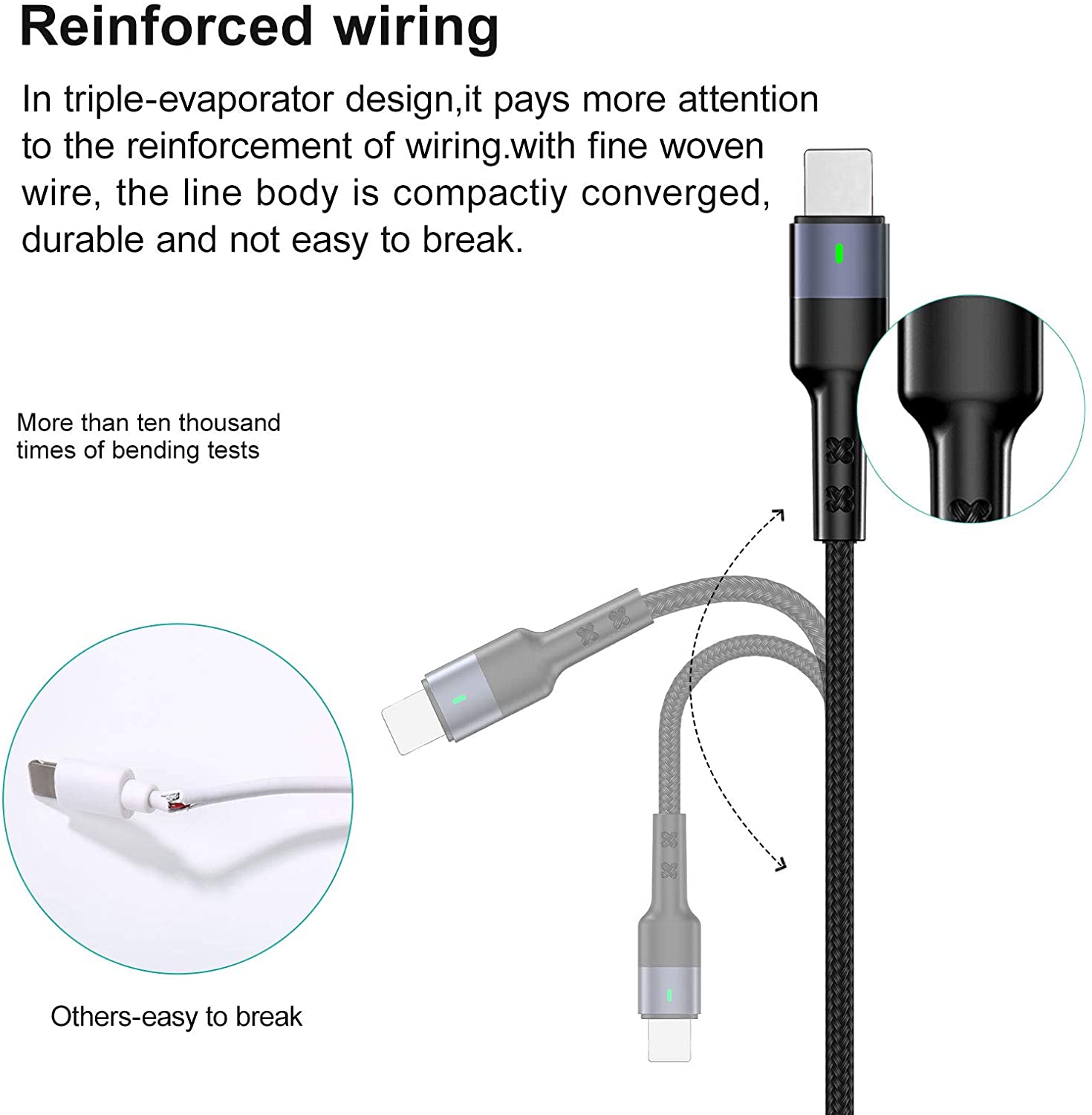 Multi Quick Charging Cable Popular Music Art Drumming Instrument Multi 3 in 1 Retractable Multi Cable Charger Fast Charge with Micro USB/Type C Compatible with Cell Phones Tablet